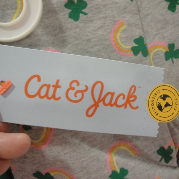 St. Patrick's Day Toddler 2 Piece Outfit Size 3T by Cat & Jack NWT - Picture 4 of 5